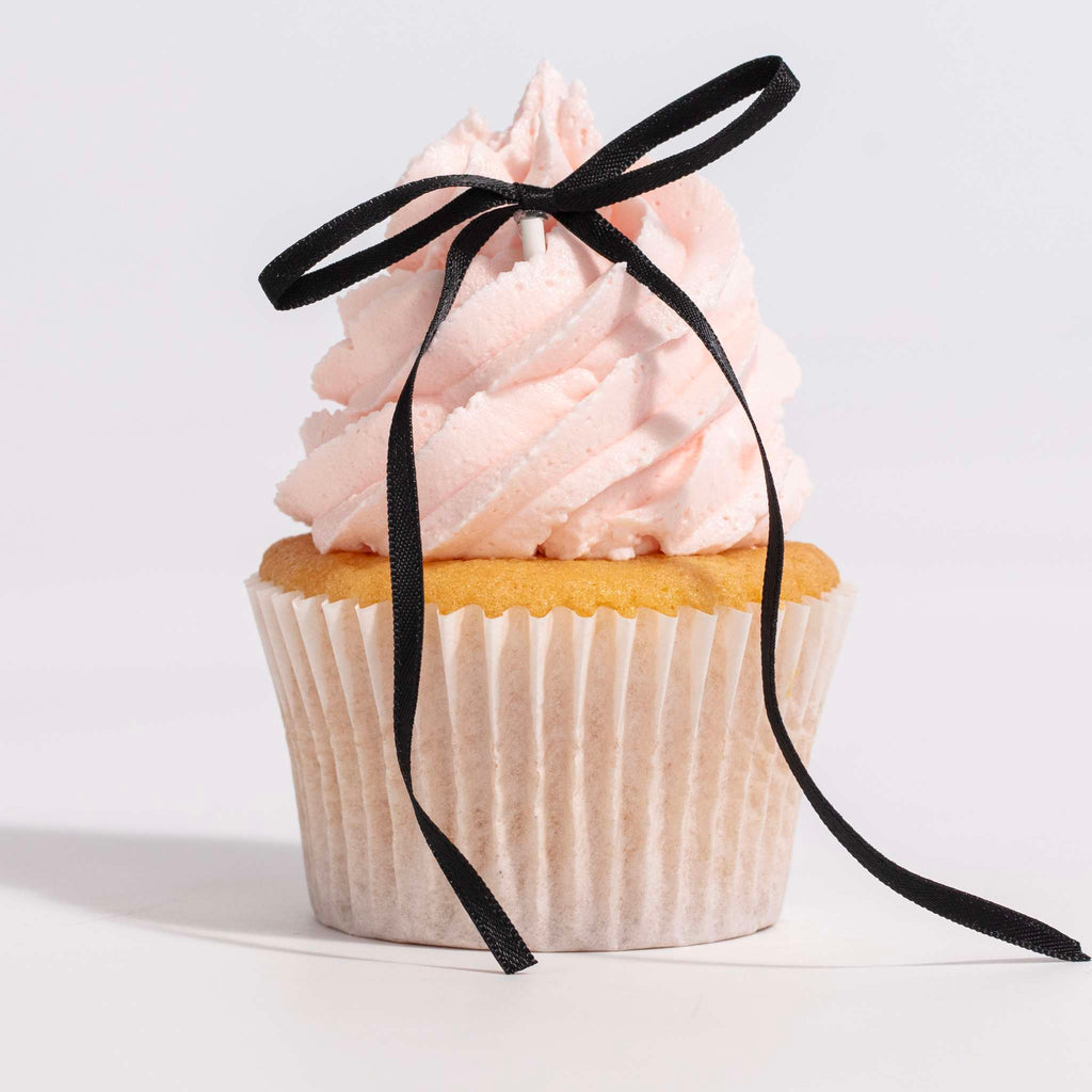 Topper con Lazo de Cinta para Tartas - Negro (8 piezas)