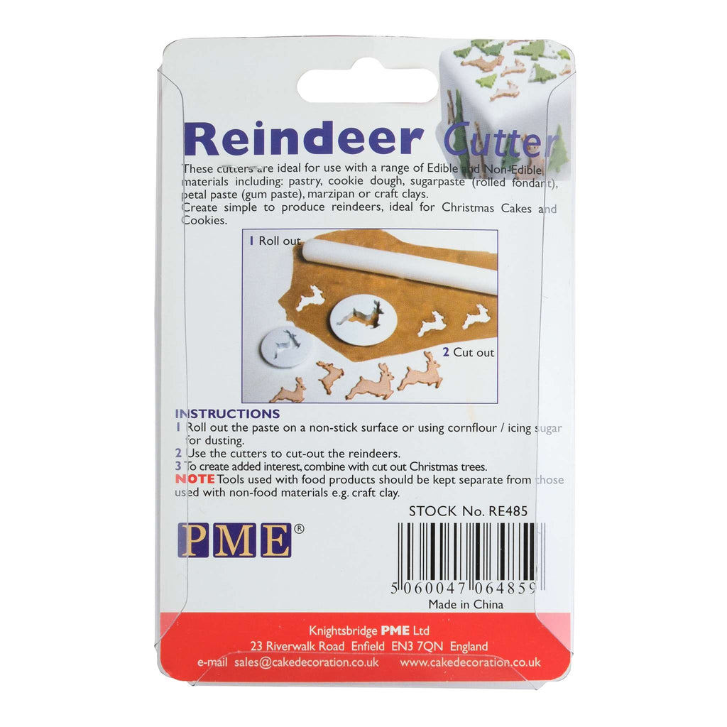 Reindeer Fondant Cutters Set Of 2