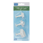 Foliage Ausstecher mit Auswerfer - Adriges Rosenblatt Set von 3