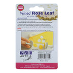 X Large Veined Rose Leaf Plunger Fondant Cutter