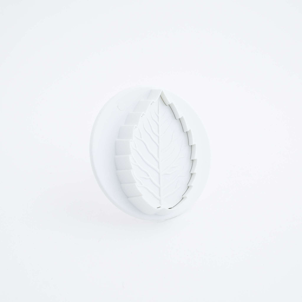 XXX Large Veined Rose Leaf Plunger Fondant Cutter