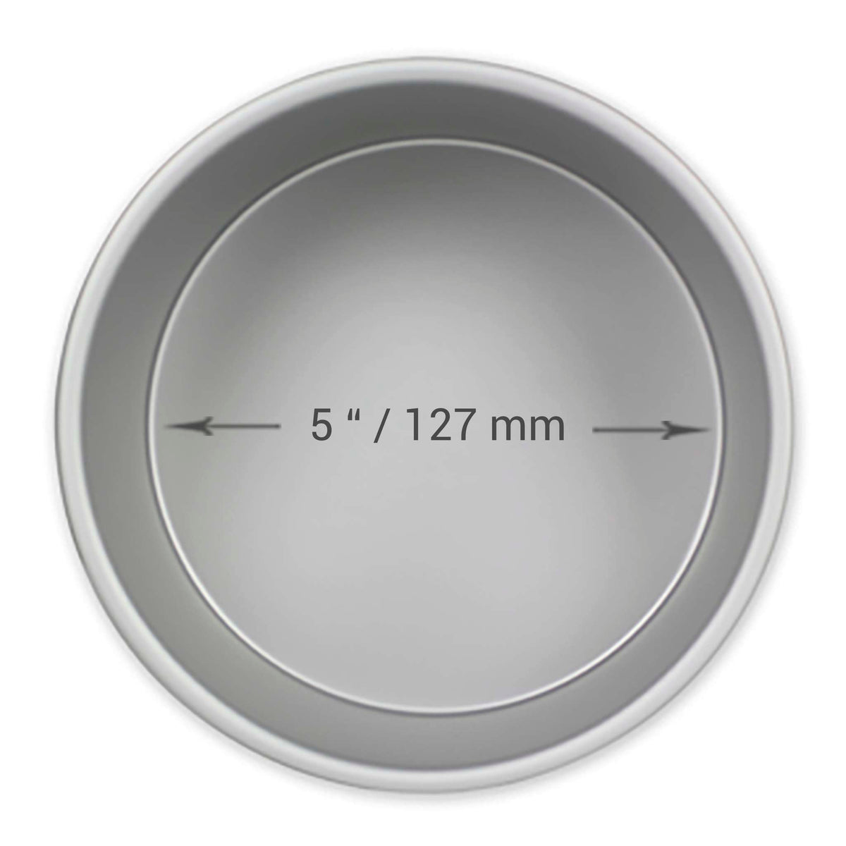 Round Aluminium Cake Tin (5 x 2" / 127 x 51mm)