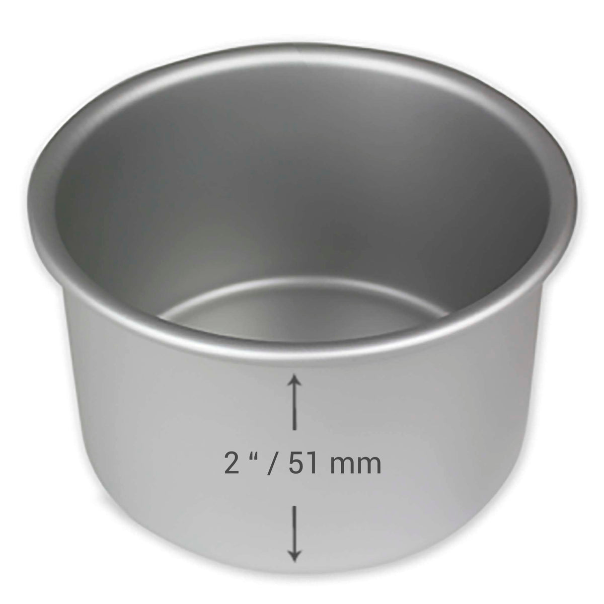 Round Aluminium Cake Tin (5 x 2" / 127 x 51mm)