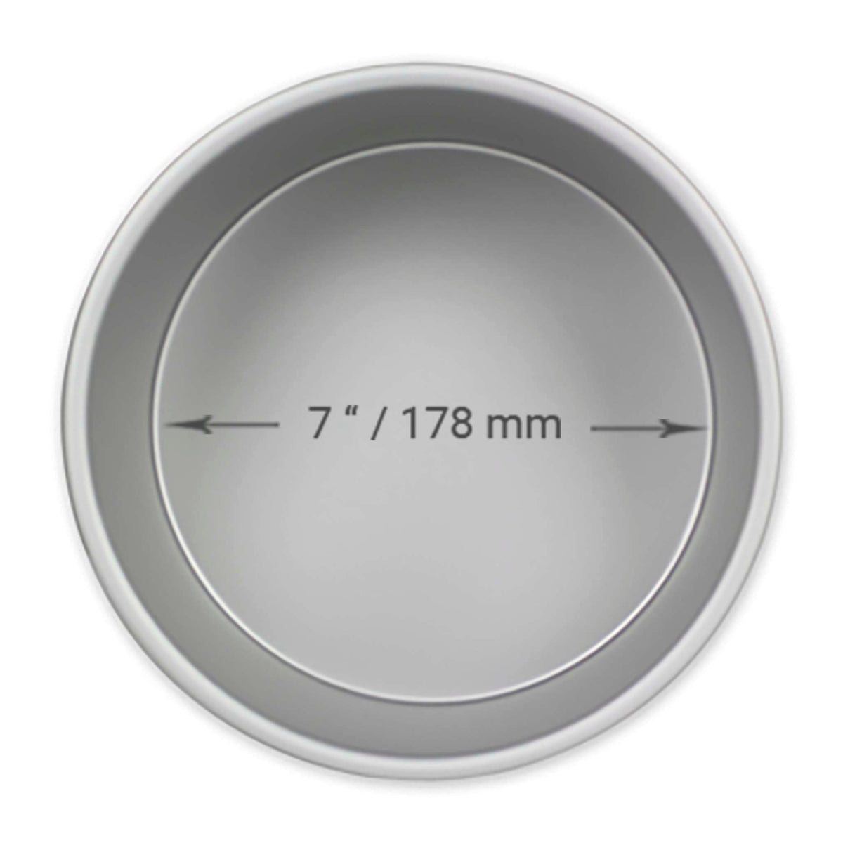 Round Aluminium Cake Tin (7 x 2" / 178 x 51mm)