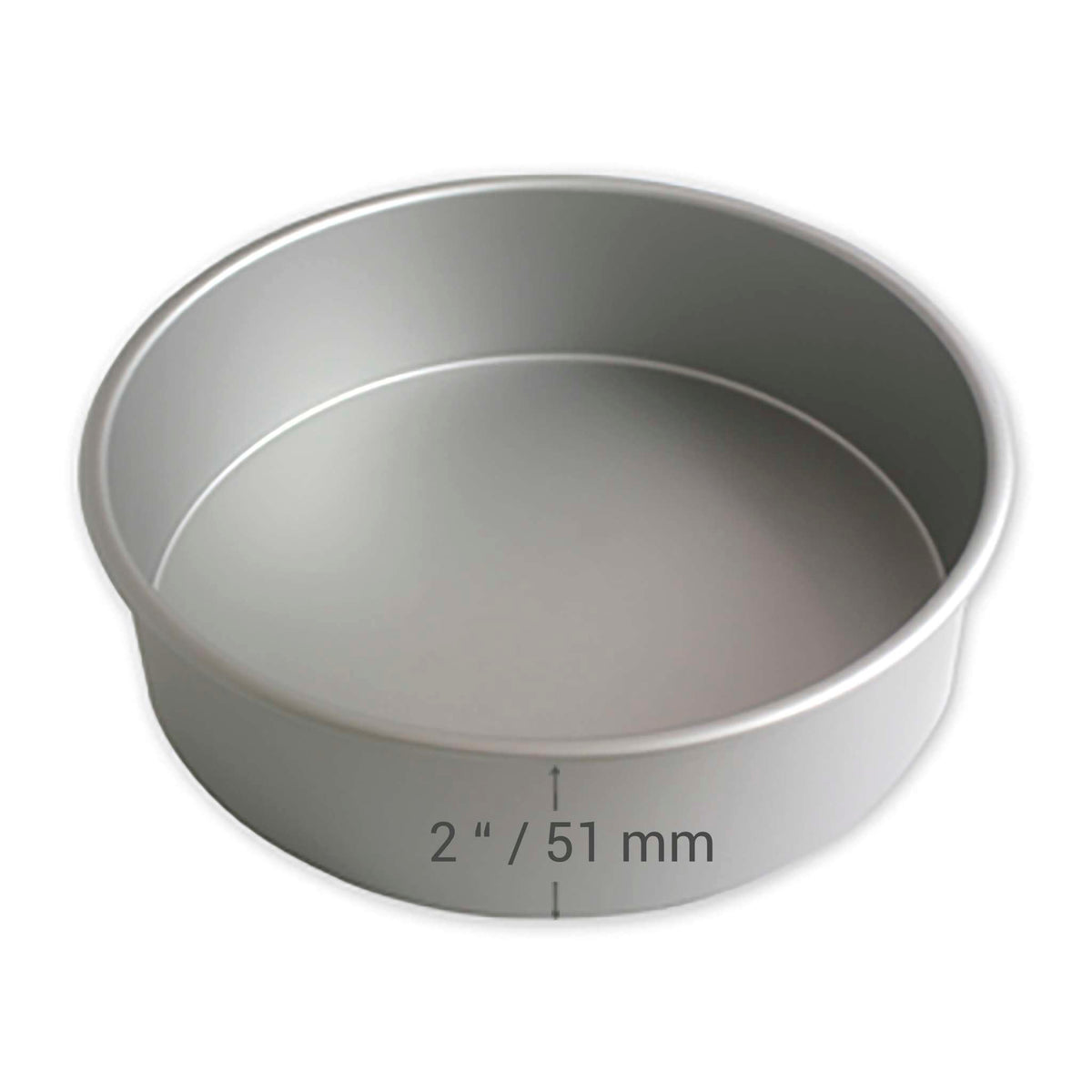 Molde para Pastel Redondo de Aluminio Anodizado PME Profundidad de 11 x 2-pulgadas