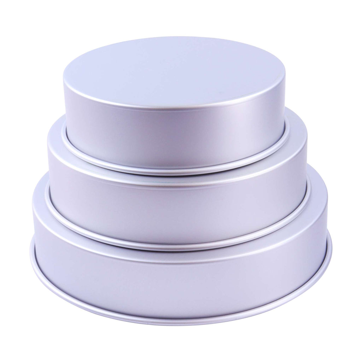 Runde Kuchenformen 12, 13, 14-Zoll x 3-Zoll Tief, Set von 3