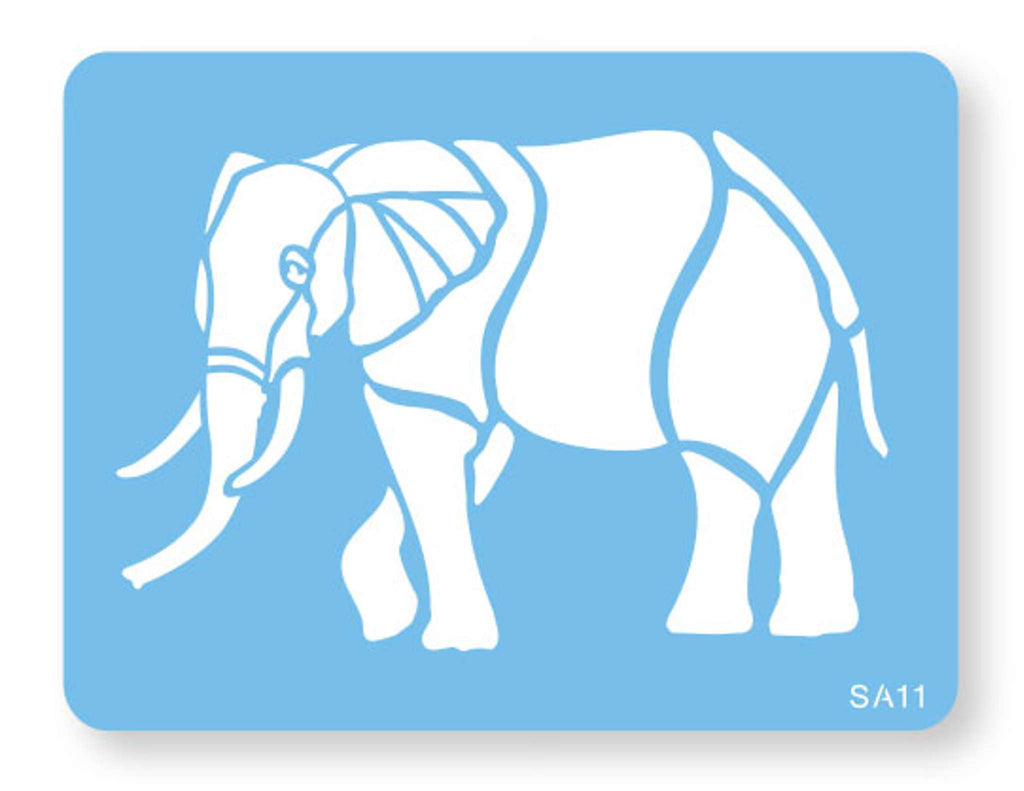 Pochoir - Éléphant (85 x 126mm / 3.34 x 5")