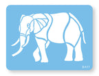 Pochoir - Éléphant (85 x 126mm / 3.34 x 5")