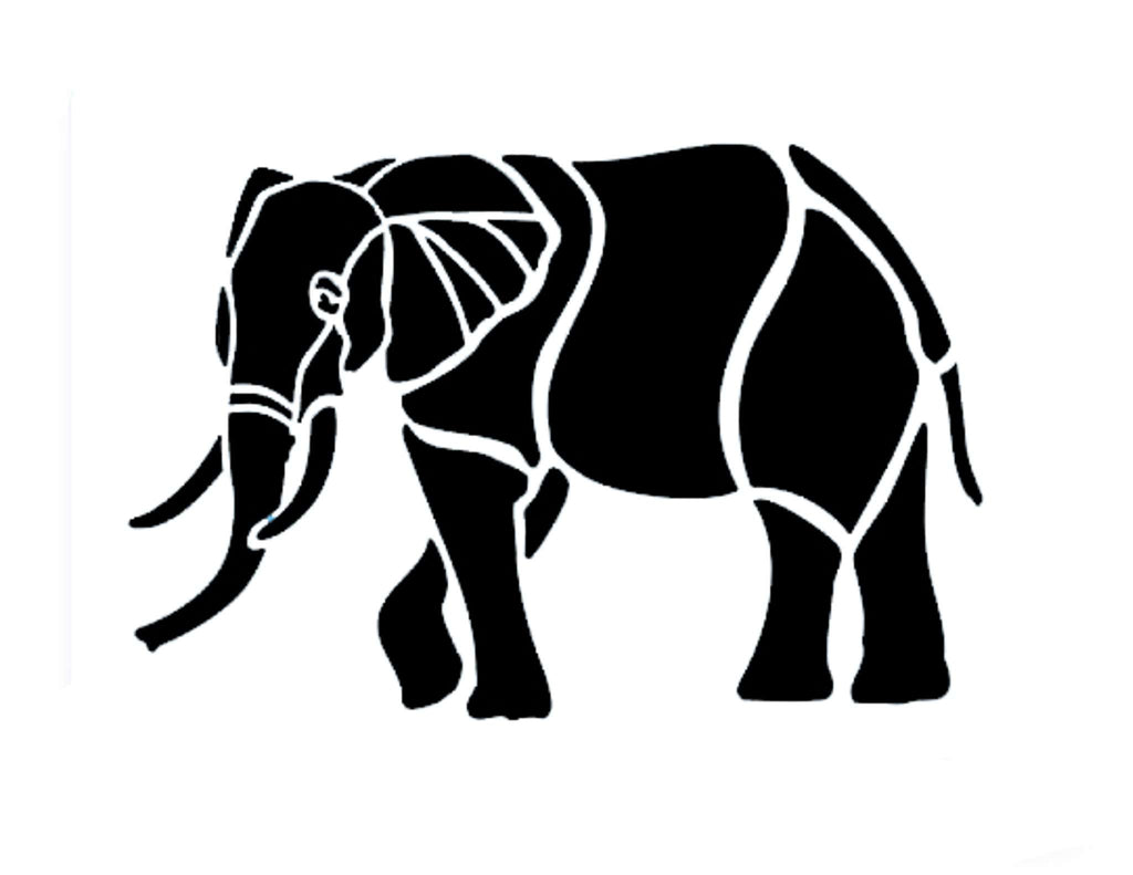 Pochoir - Éléphant (85 x 126mm / 3.34 x 5")