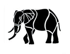 Pochoir - Éléphant (85 x 126mm / 3.34 x 5")