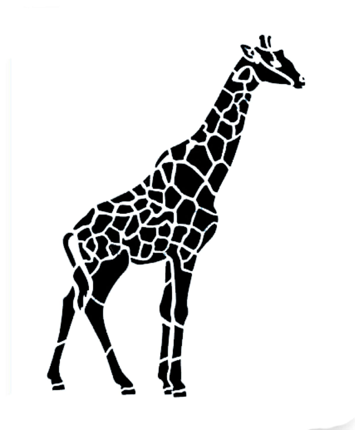 Schablone - Giraffe (52 x 145mm / 2 x 5,7 Zoll)