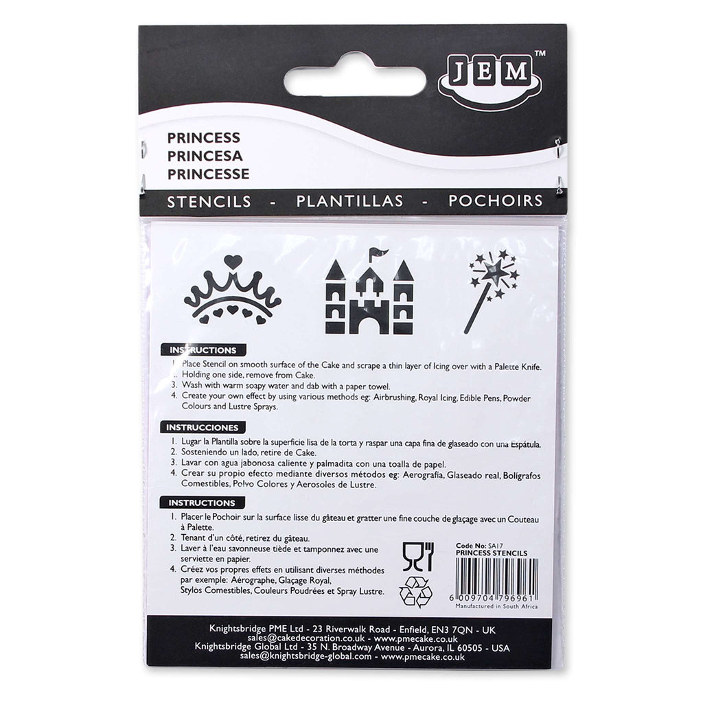 Princess Stencils (Pk/3)