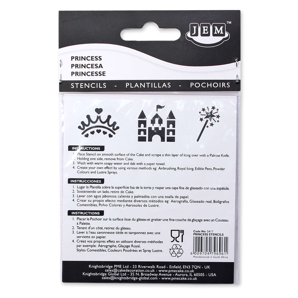 Princess Stencils (Pk/3)