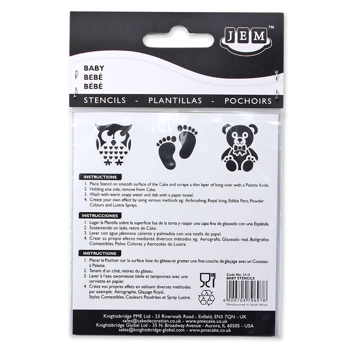 Baby Stencils (Pk/3)
