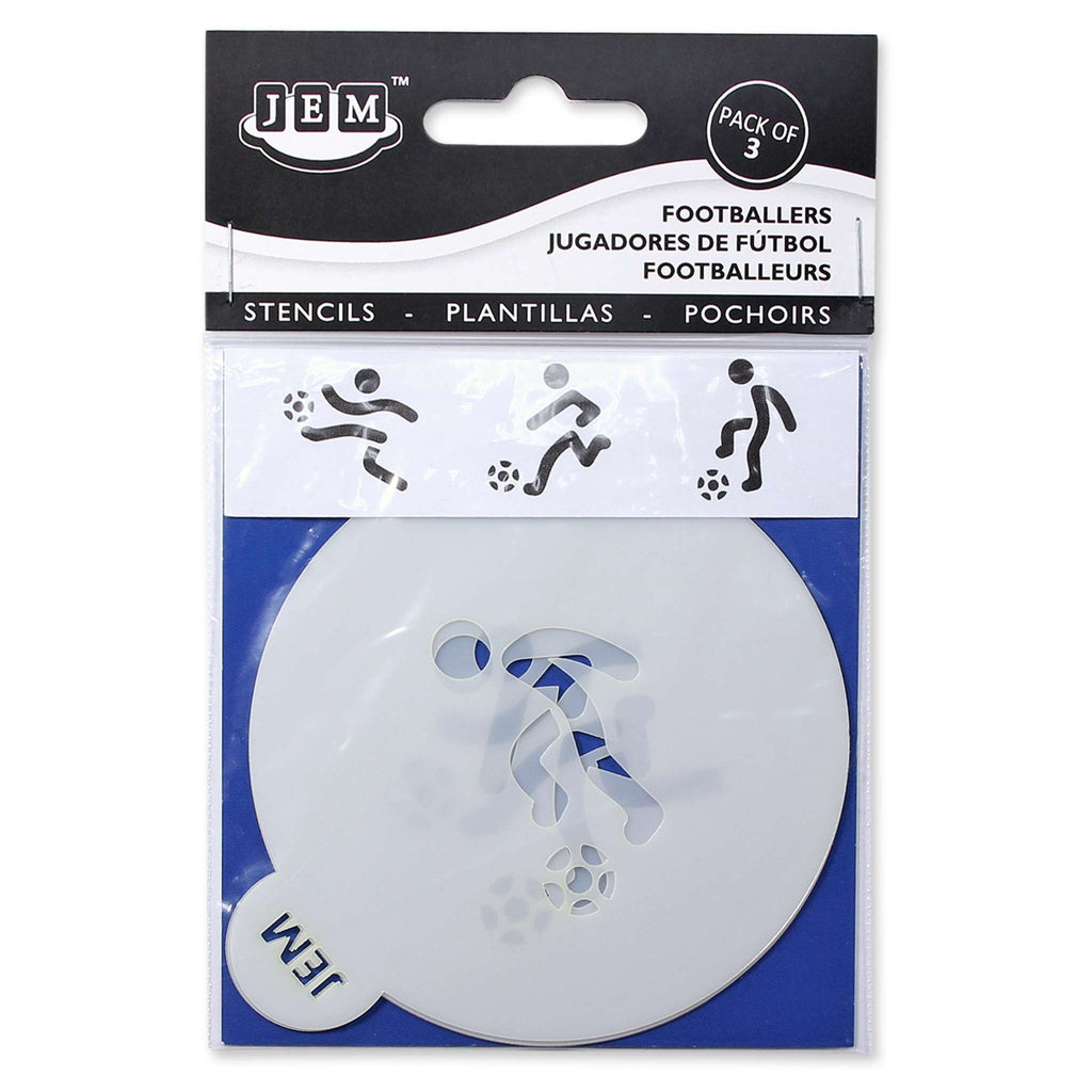 Footballers Stencils (Pk/3)