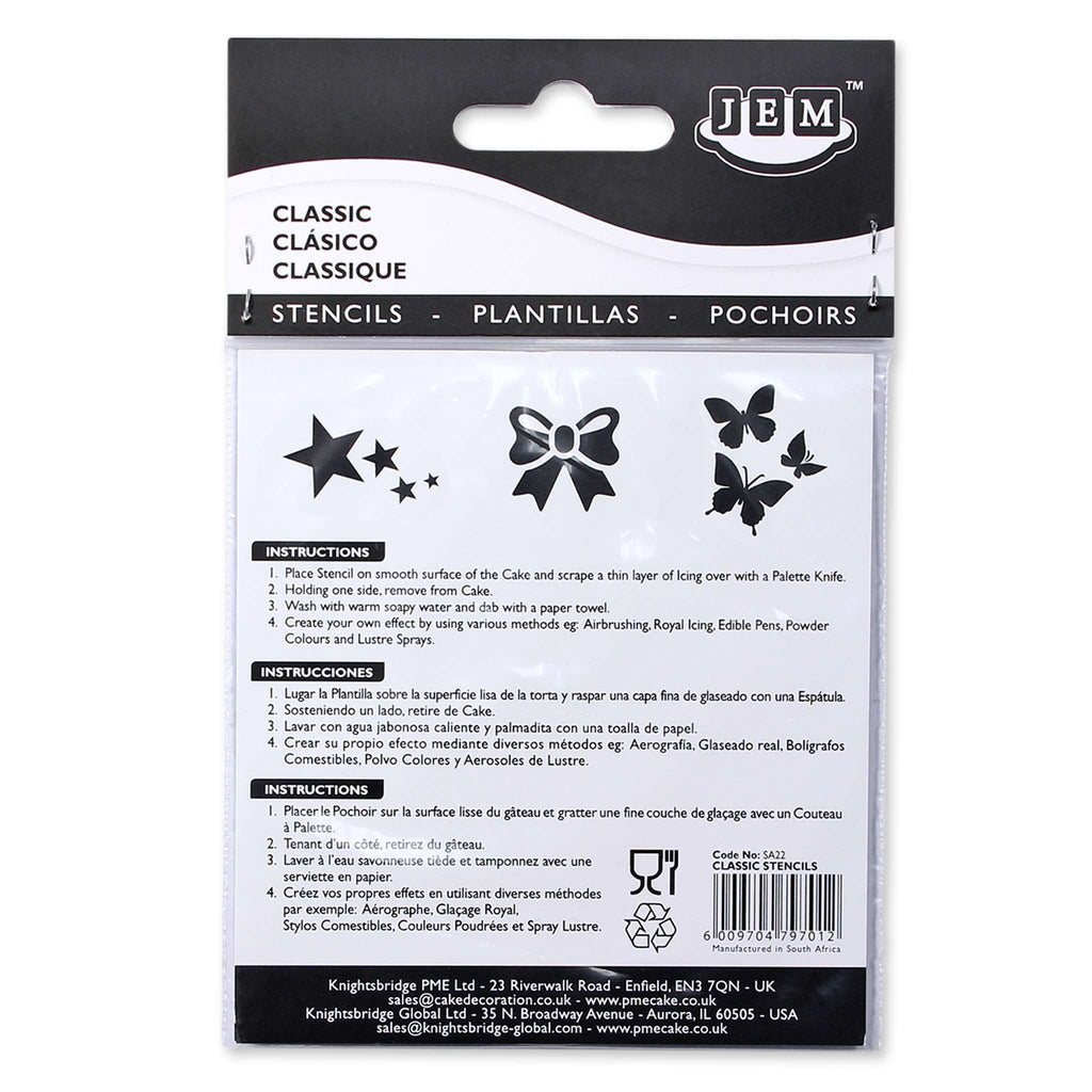 Classic Stencils (Pk/3)