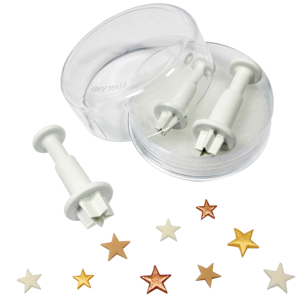 Star Fondant Plunger Cutters Set Of 3