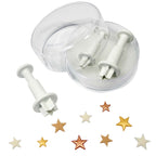 Star Fondant Plunger Cutters Set Of 3