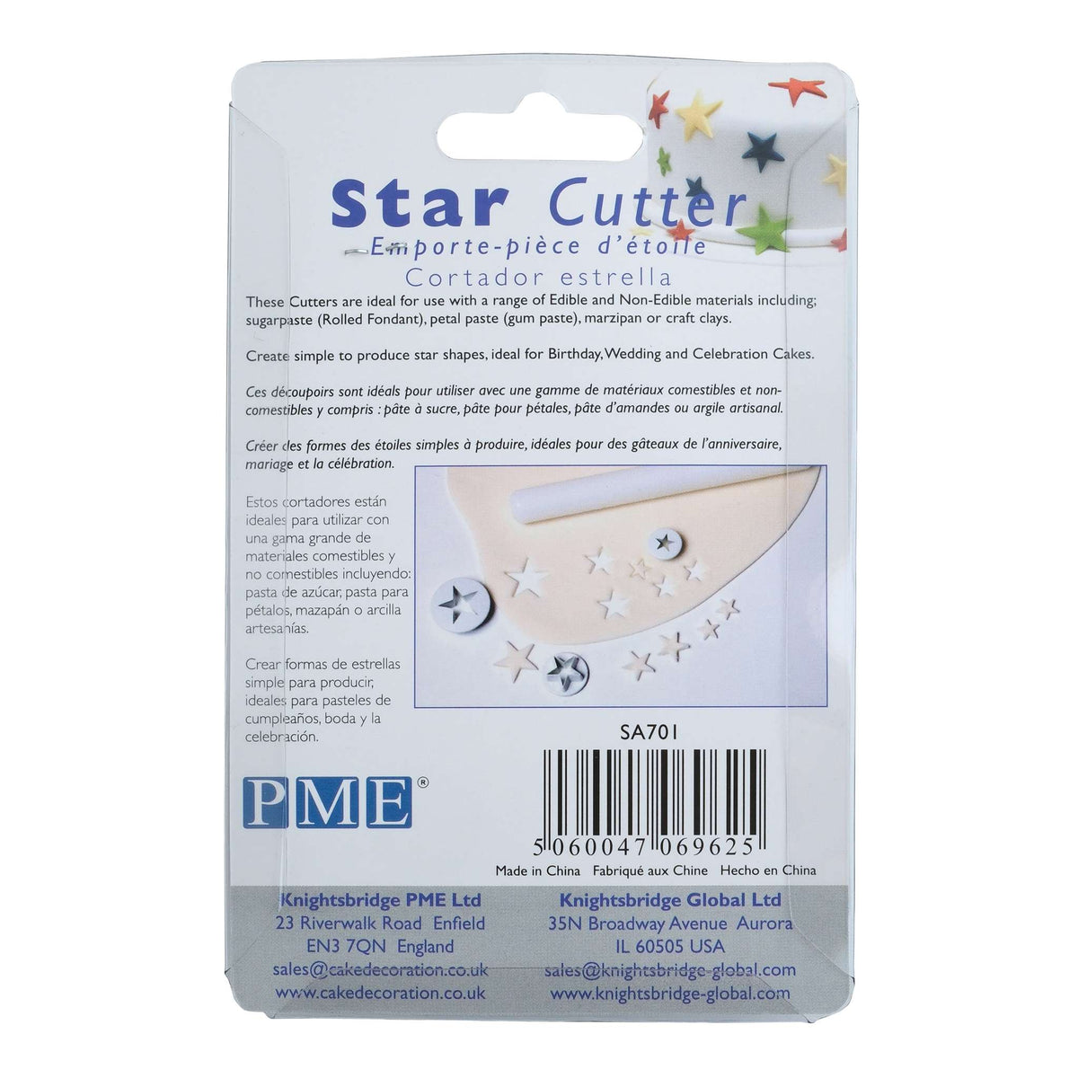 Emporte-pièces - Ensemble de 3 Étoiles S/M/L