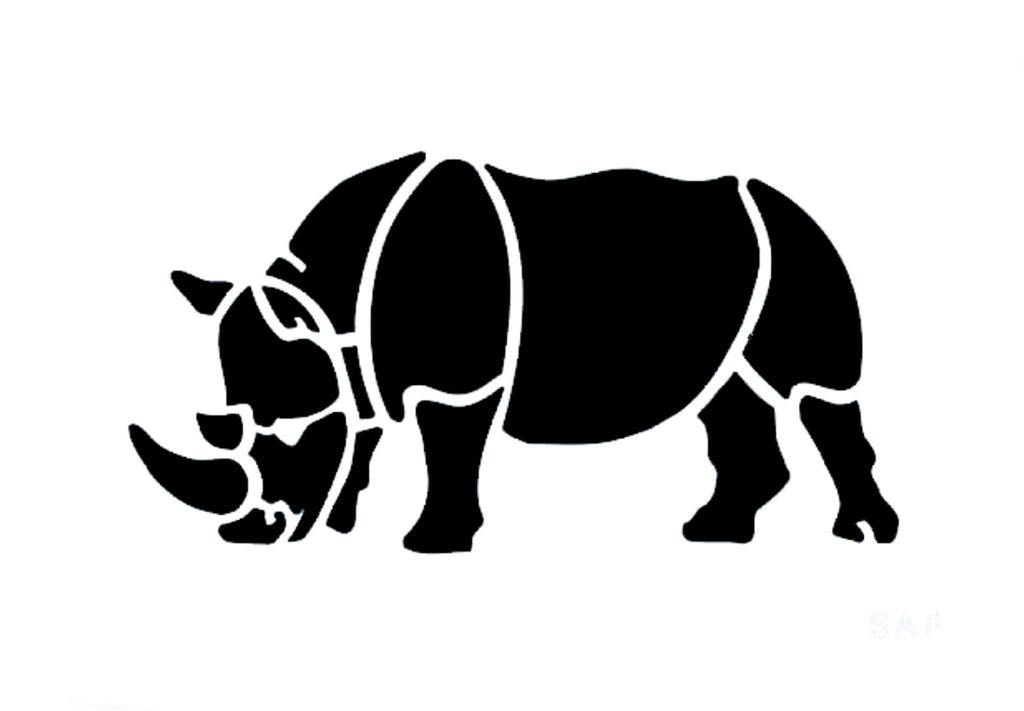Pochoir JEM - Rhino (62 x 118mm / 2.44 x 4.65")