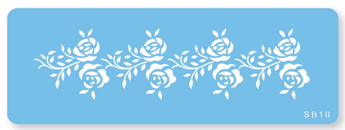 JEM Schablone - Rosenkranz (162 x 42mm / 4,5 x 1,6 Zoll)