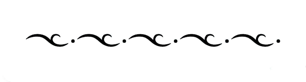 JEM Schablone - S & C-Bordüre (162 x 8mm / 6,3 x 0,4 Zoll)