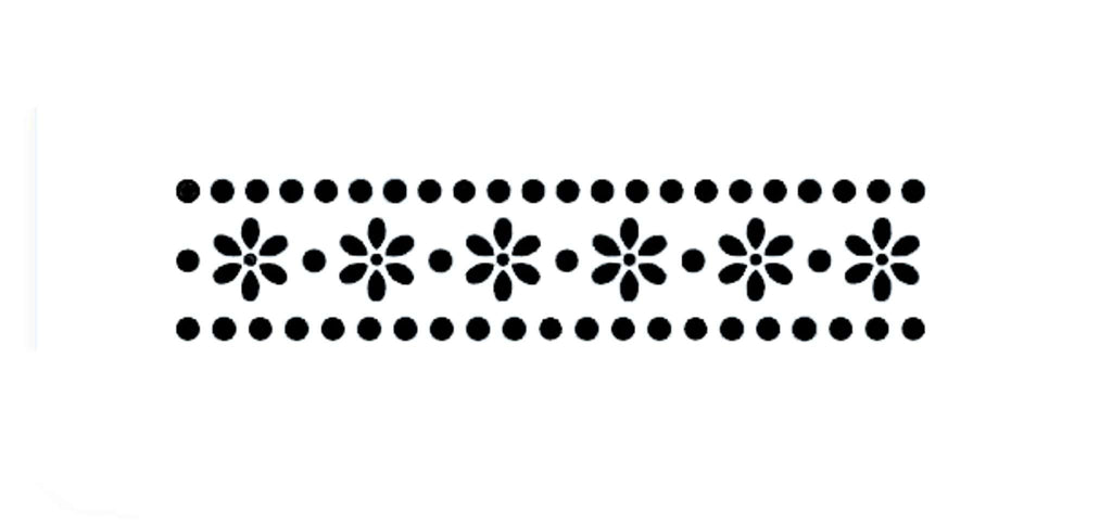 Daisy And Dots Border