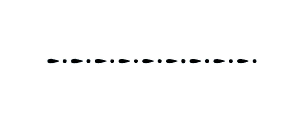 JEM Schablone - Tropfen- und Punkt-Bordüre (105 x 2mm / 4 x 0,7 Zoll)