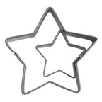 Cortadores para Pasteles y Galletas en forma de Estrella PME, Tamaños Grande y Pequeño, Juego de 2