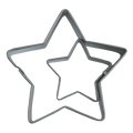 Cortadores para Pasteles y Galletas en forma de Estrella PME, Tamaños Grande y Pequeño, Juego de 2