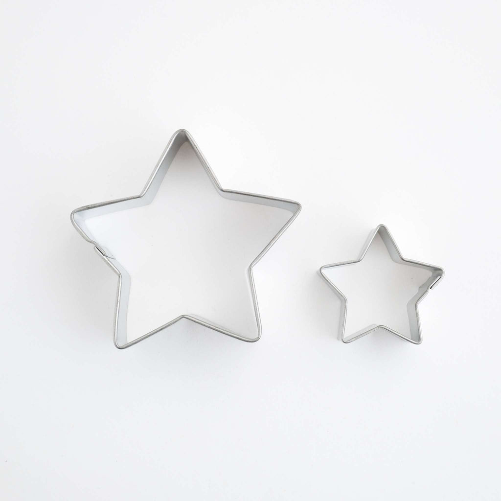 Cortadores para Pasteles y Galletas en forma de Estrella PME, Tamaños Grande y Pequeño, Juego de 2