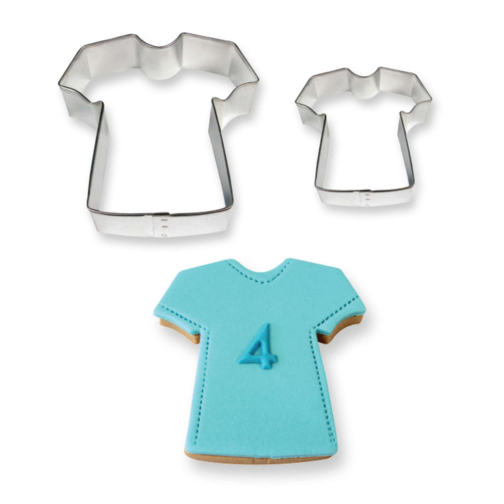 Cortadores para Pasteles y Galletas en forma de Camiseta PME, Tamaños Grande y Pequeño, Juego de 2