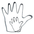 Hand Cookie Cutters Set Of 2