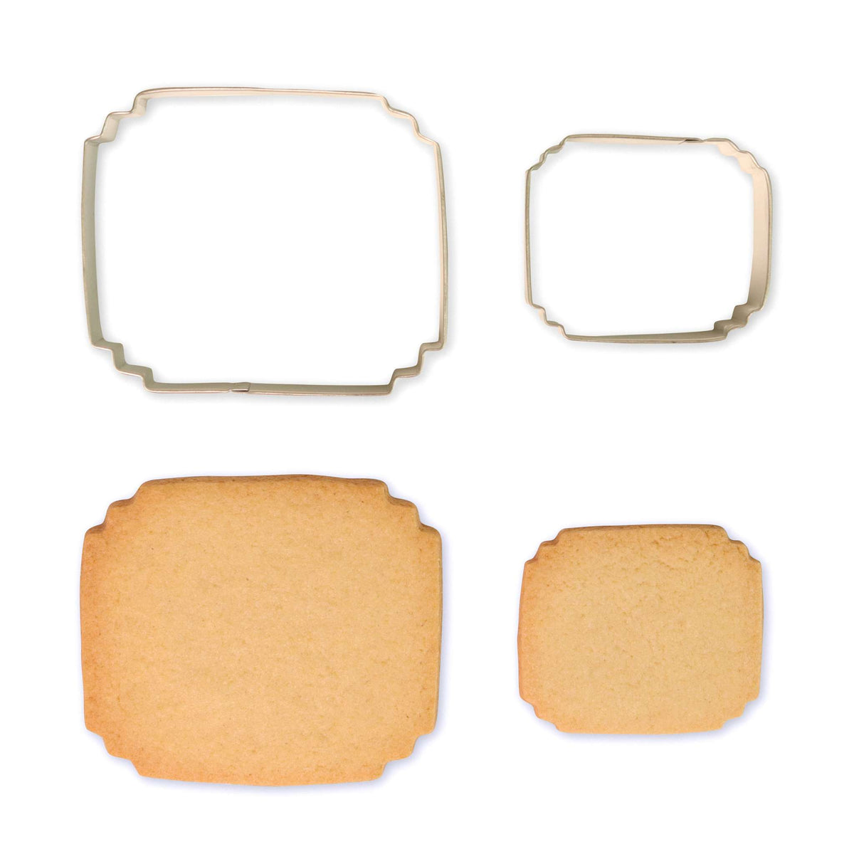 Juego de 2 Cortadores para Placas de Galletas y Tartas Estilo 5