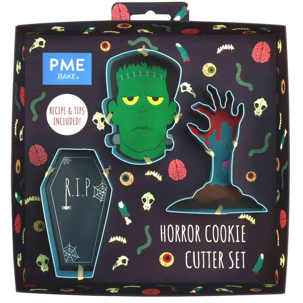 Set de 3 cortadores de galletas de Terror