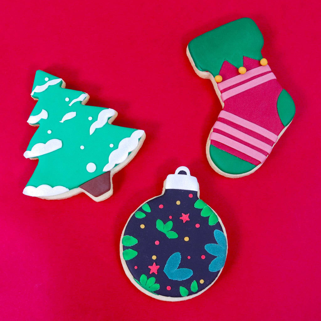 Festlicher Weihnachtsplätzchenausstecher-Set mit 3 Stück