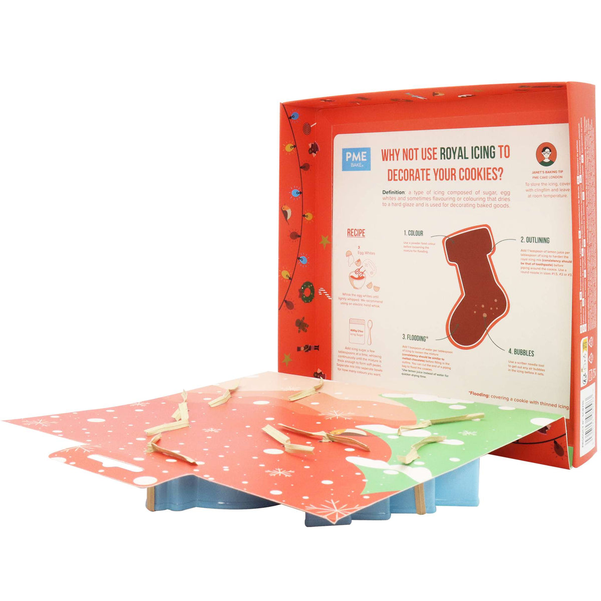 Festlicher Weihnachtsplätzchenausstecher-Set mit 3 Stück