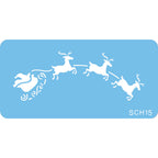 JEM Schablone - Weihnachtsschlitten (60 x 155mm / 2,3 x 6 Zoll)