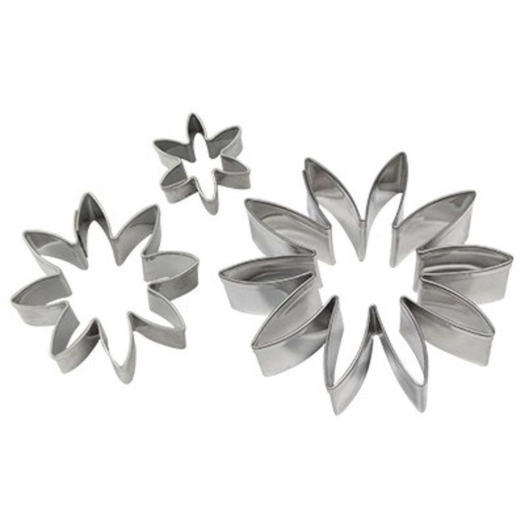 Edelstahl-Ausstecher - Gänseblümchen, 3-teiliges Set