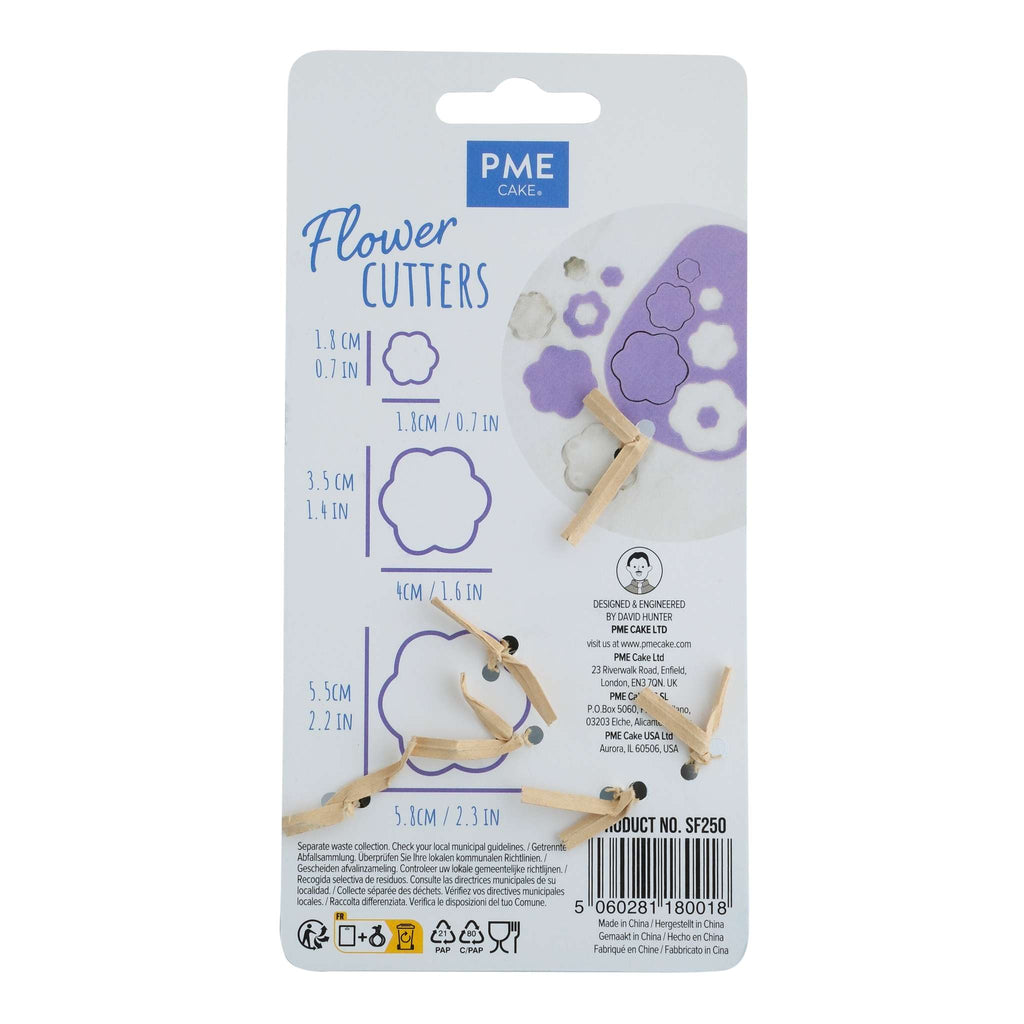 Cortadores de Flores de Acero Inoxidable PME, Juego de 3