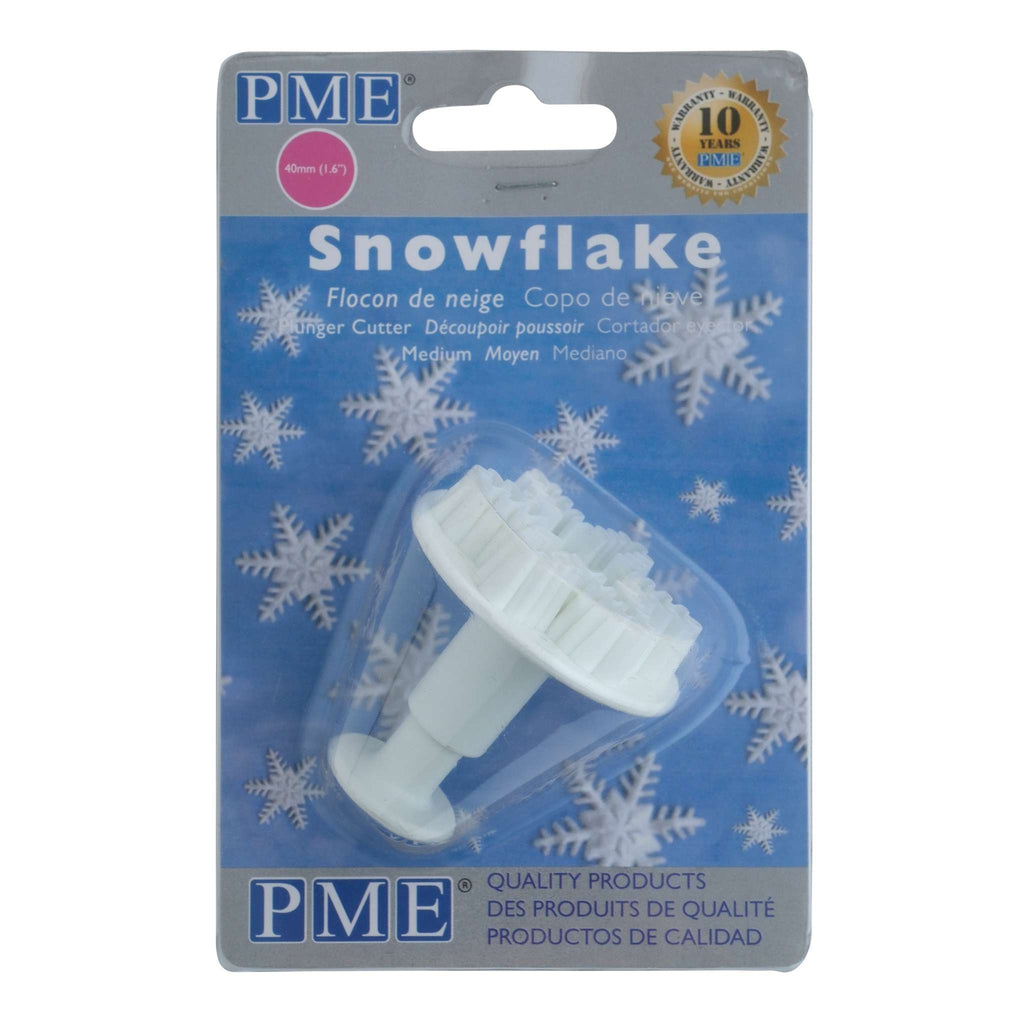 Medium Snowflake Fondant Plunger Cutter