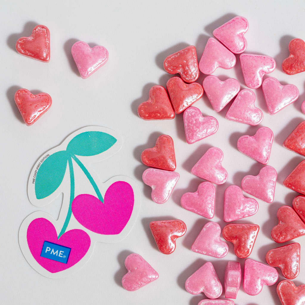 Pink Hearts Sprinkle Charms (0.9oz / 25g)