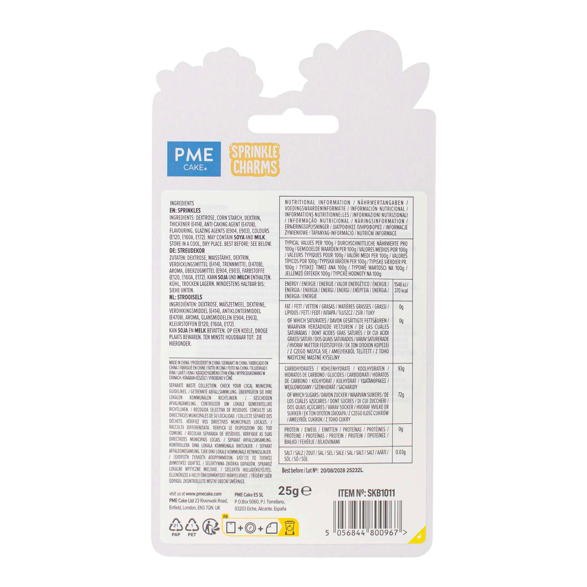 Bumble Bees Sprinkle Charms (0.9oz / 25g)