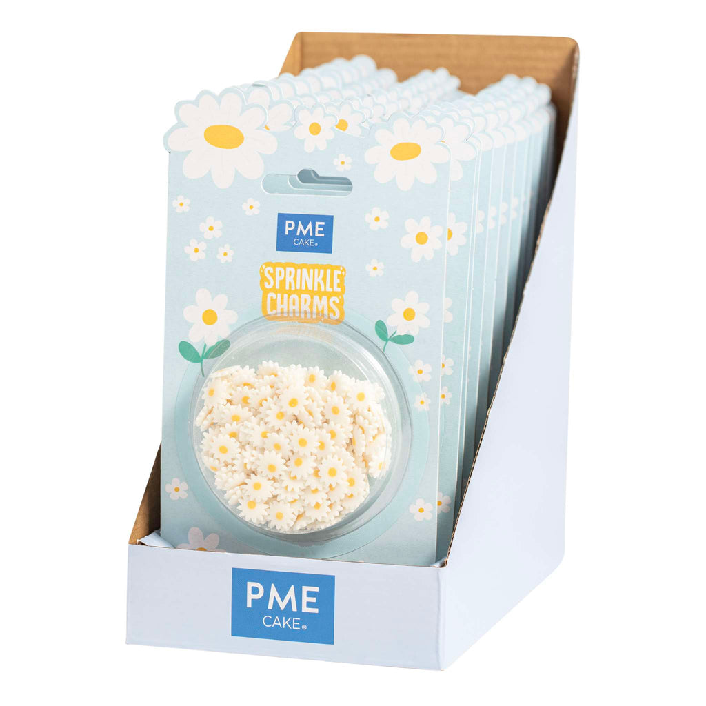 White Daisies Sprinkle Charms (0.9oz / 25g)