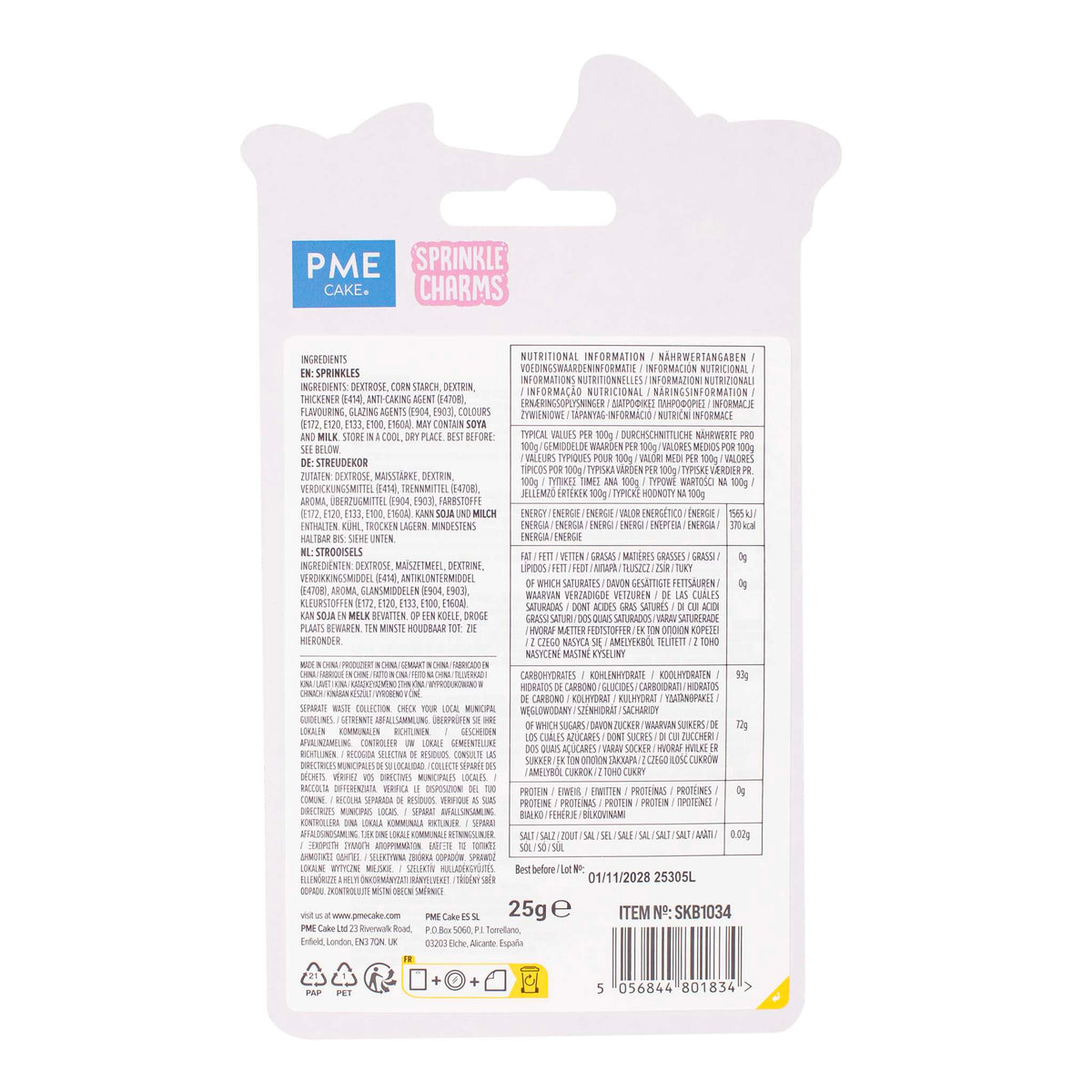 Pastel Bows Sprinkle Charms (0.9oz / 25g)