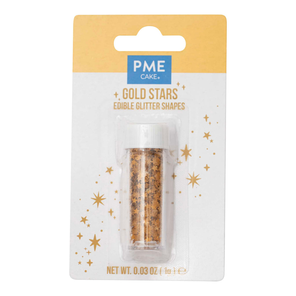 Gold Stars Glitter Shapes (0.03oz / 1g)