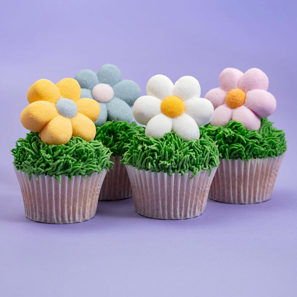 Mallows - Marshmallow Treats - Fleurs Pastel, Pack de 12