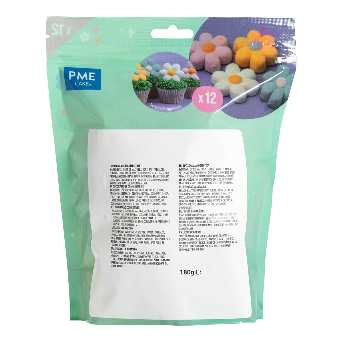 Pastel Flowers Marshmallow Treats Pk/12 (180g / 6.34oz)