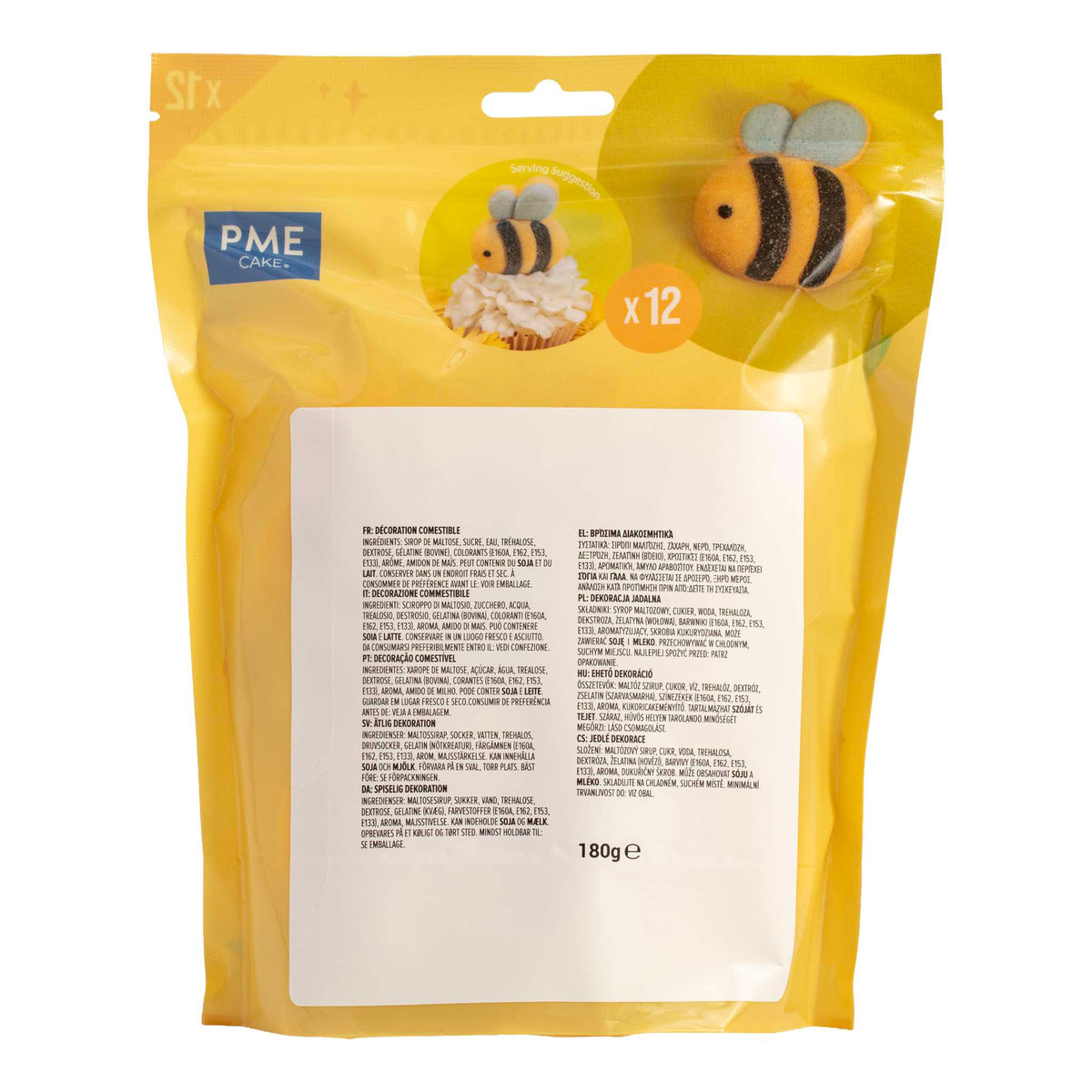 Bumble Bees Marshmallow Treats Pk/12 (180g / 6.34oz)