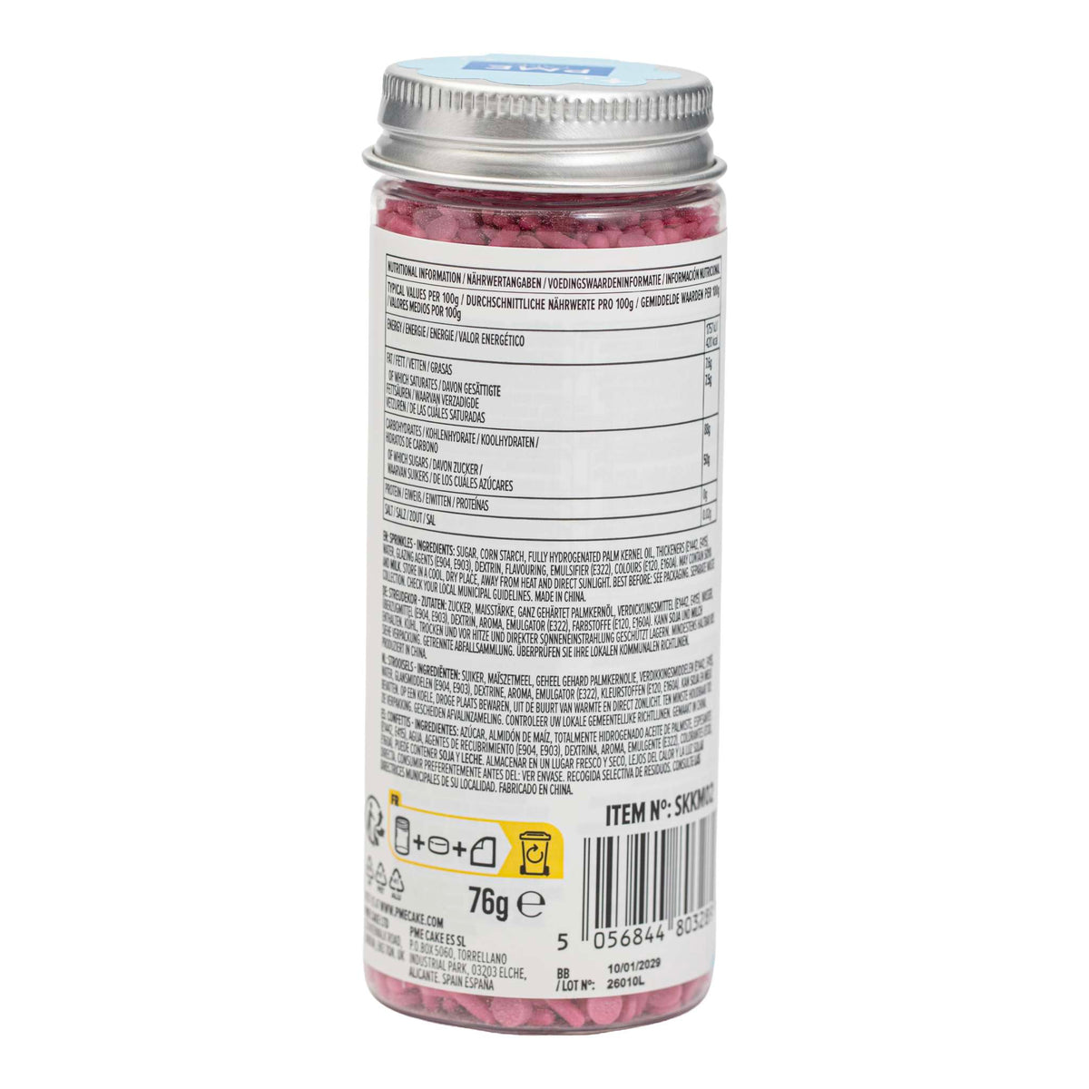 Hot Pink Sprinkle Mix (76g)